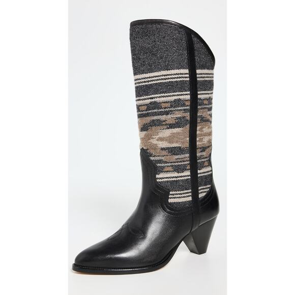 Isabel Marant Lijita Western Boot in Faded Black 38 - Picture 5 of 7